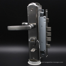 Três parafusos e trava de segurança com trava com Euro Profile Cylinder e Key Mortise Lock Handle Set